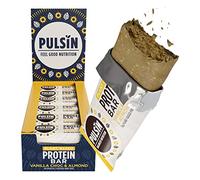 Pulsin - Vanilla Choc Chip Vegan Protein Bars - 18 x 50g - 13.4g Protein, 5g Fibre, 238 Kcal Per Serving - Gluten Free, Plant Based, Palm Oil Free and Dairy Free Snack Bar