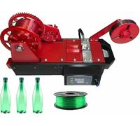 Pultrusion of 3D Filaments from Plastic Bottles, 3D Printer Filament Making Machine with Digital Temperature Control Converting Recycled~/