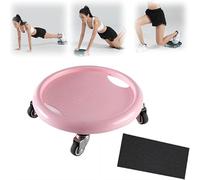 pulunto Abdominal Wheel Board with Mat, Multifunctional Ab Roller Wheel, Core Sliders for Working Out, 360° Rotating Exercise Wheel for Abs Workout, Full Body Fat Burning, Gym Home Workout Equipment