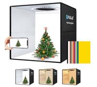 PULUZ 15.7 inch/40 cm Foldable Portable Photo Box for Photography with Improved Brightness, 6 Colours PVC Background, USB, 3 Light Models, Multiple Angle Recording