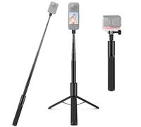 PULUZ 2 in 1 Invisible Selfie Stick+Tripod for Insta360 X5 /X4/X3, Insta 360 GO 3S, Ace Pro, GO 3, Go Pro Hero 13 12 11 Action Camera Travel Accessories