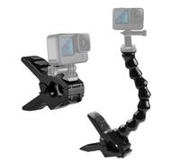 PULUZ 24cm Go Pro Jaws Flex Clamp Gooseneck, Go Pro Clamp Mount for Go Pro Hero 12, 11, 10, 9, 8, 7, 6, 5, 4, Session, 3+, 3, 2, 1, Hero (2018), Fusion, Max, DJI Osmo Action Cameras
