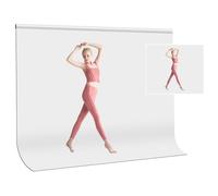 PULUZ 3mx2m White Color Thicken Photography Backdrop Cloth, 9.84 x 6.5 ft Machine Washable Studio Background with Crossbar Holes for Portraits, Product Shoots, Video Photography, Live Streaming