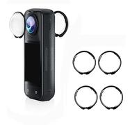 PULUZ 4 Pack Lens Guards for Insta360 X5，Standard Lens Protector | Twist-Lock Lens Protective Cover, Anti-Scratch, Dustproof, PC Material, Action Camera Lens Cap Accessories for insta 360 X5