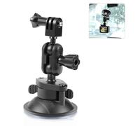 PULUZ Action Camera Suction Cup Mount for GoPro, Sport Camera Vacuum Suction Mount with 360° Rotation Magic Arm, Car Windshield Window Mount for Insta360, OSMO, and Other Cameras