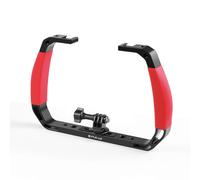 PULUZ Aluminium Alloy Underwater Diving Rig for GoPro, DJI OSMO Action, Insta360 and Other Action Cameras Red
