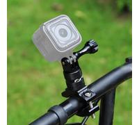 PULUZ Bike Camera Mount Compatible with GoPro HERO 13 12 11 10, Universal Holder Handlebar Bracket, Metal Stand/Mount for Insta360 X5 X4 X3/DJI Action Camera Accessory