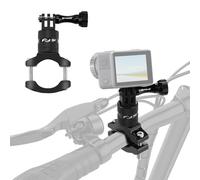 PULUZ Camera Handlebar Mount, Insta 360 Handlebar Mount, 360° Rotation Bike Handlebar Adapter Mount with Screw for GoPro, Insta 360, DJI and Other Action Cameras