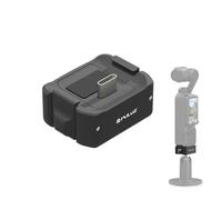 PULUZ Charging Adapter Base for DJI Osmo Pocket 3, Type-C Charging Dock, Desktop Charging Base with 1/4 Screw Hole, Aluminum Alloy Bracket (Black)