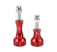 PULUZ CNC Aluminum Thumb Knob Stainless Bolt Nut Screw Set for GoPro HERO4 Session /4/3+ /3/2 /1, Xiaomi Yi, SJ4000, SJ5000, SJ6000(Red)