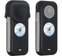 PULUZ Dust-proof Full Body Silicone Protective Case for Insta360 ONE X2, Anti-scratch 360 Degree Action Camera Guards Case with Lens Cap Case (Black)