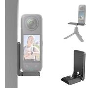 PULUZ Foldable Magnetic Mount L Bracket for Insta360 X5 X4 X3 /Pocket 3 2, 180° Adjustable 1/4" -20 Desktop Stand Pad for Gopro Hero 12 11 10 9 8 and other Action Camera Accessories