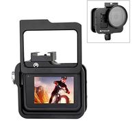 PULUZ for GoPro Hero 8 Black CNC Aluminum Alloy Housing Shell Case Protective Cage with Insurance Frame & 52mm UV Lens for GoPro HERO8 Black