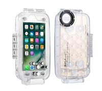 PULUZ for iPhone 8 Plus & 7 Plus 40m/130ft Waterproof Diving Housing Photo Video Taking Underwater Cover Case (Transparent)