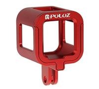 PULUZ Go Pro Hero Session Case for Gopro HERO4 5 Session, Aluminum Alloy Go Pro Session 5 Cage Housing Frame with Insurance Frame for Sport Action Camera
