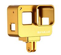 PULUZ Housing Shell CNC Aluminum Alloy Protective Cage with Insurance Frame for HERO5 Action Camera (Gold)