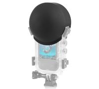 PULUZ Lens Cover for Insta360 X3 Invisible Dive Case, Insta 360 X4 Underwater Waterproof Diving Case Lens Cap Guard, Action Camera Accessories (Black)