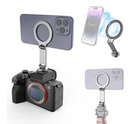 PULUZ Mag Safe Phone Holder Adapter Tripod with Cold Shoe & 1/4 Thread | Magnetic Cold Shoe Camera Phone Mount for iPhone 17 16 15 14 13 12 Series