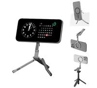 PULUZ Magnetic Cold Shoe Mount Phone with Hidden Hook, Mag safe Phone Mount Tripod, Foldable Tripod Holder with 1/4”Screw Hole for iPhone 16/15/14/13/12 Plus Pro Max