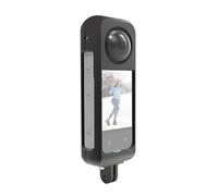 PULUZ Metal Protective Cage for Insta360 X3 Rig Housing Frame with Sticking Lens Film Aluminum Protective Case Kit Lightweight, Sturdy