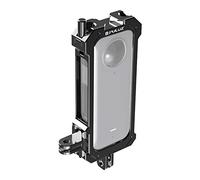 PULUZ Metal Protective Housing Frame Cage Rig for Insta360 X3 Accessories with Expand Cold Shoe Base & Tripod Adapter -Lightweight, Sturdy (Metal Frame)