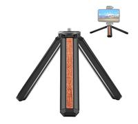 PULUZ Mini Desktop Table Tripod Handle Selfie Stick Phone Vlog Kits for Sony iPhone Gopro Hero Black