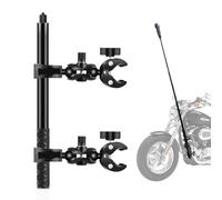 PULUZ Motorcycle Selfie Stick Support Double Clamp 150cm,Motorbike Invisible Selfie Stick Mount with 2 Super Clamp for Insta360 X4 X3 X2 ONE RS R ace Action Cameras