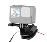 PULUZ Motorcycle Windshield Action Camera Mount Clip for Go Pro Hero12 Black/DJI Osmo Action 4 / Insta360 X5 X4 / Ace Pro, Action Camera Clamp