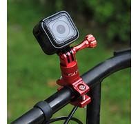 PULUZ Osmo Action Handlebar Mount, Aluminum Insta 360 Bike Mount with Screw for GoPro Hero12 Black Hero11 10 9 8 7 6 5 for DJI Osmo Action 3 5 Pro