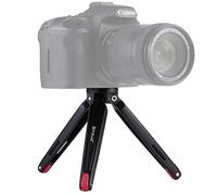 PULUZ Pocket Mini Metal Desktop Tripod Mount with 1/4 inch to 3/8 inch Thread Adapter Screw for DSLR & Digital Cameras, Adjustable Height: 4.5-15cm, Max Load: 20kg (Red)