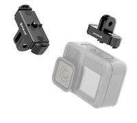 PULUZ Quick Release Latch Base Mount Accessory for Gopro Hero 13 Black, Magnetic Metal Tripod Adapter for Go pro Hero Action Camera, Compatible with Tripod, Selfie Stick, Vlogging Mount