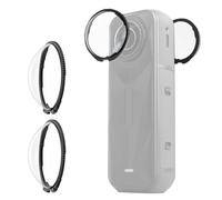 PULUZ Rotating Premium Lens Guard for Insta360 X5, Optical Glass Lens Protector Twist-Lock Lens Protective Cover Drop-Proof Dust-Proof for Insta 360 X5 Action Camera Lens Cap Accessories
