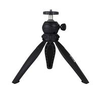 PULUZ Tabletop Tripod, Mini Desktop Travel Tripod Plastic Tripod Mount with 360 Degree Ball Head for Smartphones, GoPro, DSLR Cameras (Black)
