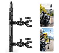 PULUZ Upgrade Motorcycle Mount Kit with Individual Twist Lock+2 Crab Clamp | 150cm Motorbike Invisible Selfie Stick Mount Kit Third Person Mount for Insta360 X5X4 X3 X2 ONE RS R ace