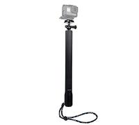 PULUZ Waterproof Aluminum Alloy Extendable Handheld Selfie Stick Monopod with Quick Release Base & Long Screw & Lanyard for DJI Osmo Action, GoPro NEW HERO /HERO7 /6/5 Session and Other Action Camera
