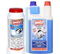 Puly Caff Machine Group Head Cleaner 900 Grams + Milk Foam Frother Cleaner 1000 ml Combo Deal x1