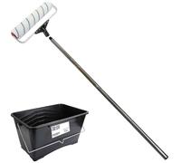 Puma 12" Paint Roller Floor Painting Kit with 15L Scuttle With Pole 0.95m