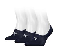 Puma 171002001 UK 6-8 Sports Socks Unisex Invisible Footies (3 Pair Pack) Navy