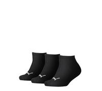 PUMA 194010001 UK 2.5-5 Kids Invisible Sneaker Socks (3 Pair Pack) Black