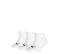PUMA 194010001 UK 2.5-5 Kids Invisible Sneaker Socks (3 Pair Pack) White
