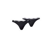 Puma Women's 2-Pack Classic Logo Low-Rise Bikini Briefs, Black - Size: 8/None