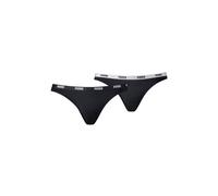 Puma 2-Pack Classic Logo Low-Rise Bikini Briefs, Black - M