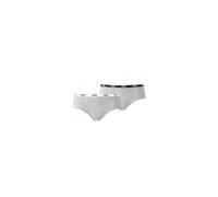 Puma 2-Pack Classic Logo Low-Rise Hipster Briefs, Grey Melange