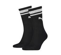 Puma 2 Pack Heritage Crew Cotton Rich Sports Socks Black
