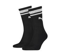 Puma 2 Pack Heritage Crew Cotton Rich Sports Socks Black