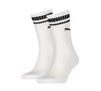 Puma 2 Pack Heritage Crew Cotton Rich Sports Socks White