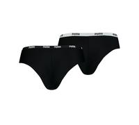 Puma 2-Pack Microfibre Seamless Mid-Rise Brazilian Briefs, Black - L