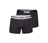 Puma Men's 2-Pack Placed Logo Boxer Briefs, Black - Size: 32/30/31