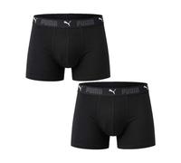 Puma Sport 2 Pack Mens Cotton Boxer - Black - Size Small