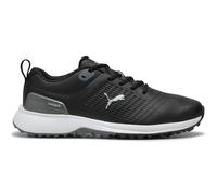 PUMA 2025 FUSION PLUS SPIKELESS GOLF SHOES - BLACK / WHITE